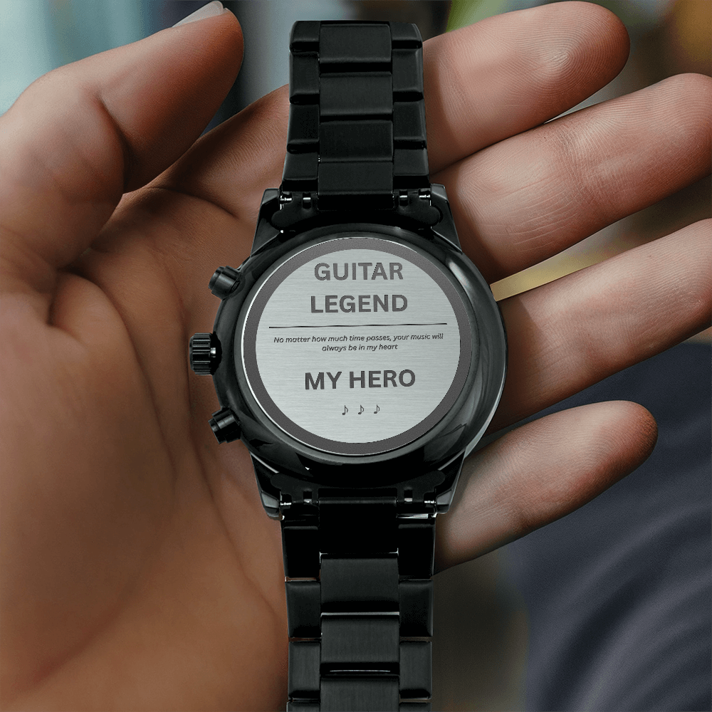 Guitar Legend Gift Print — Hero Quote Music Appreciation Art